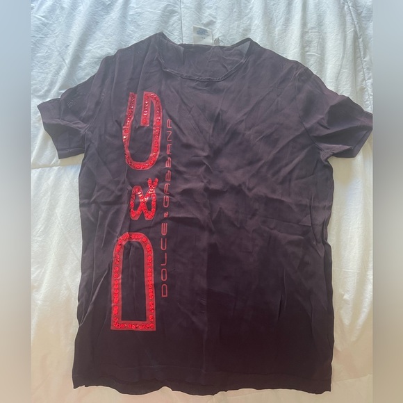 VINTAGE DOLCE & GABBANA LOGO TOP - Picture 1 of 7